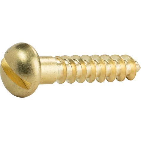slotted brass wood screws.